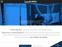 Tablet Screenshot of bonpilates.com